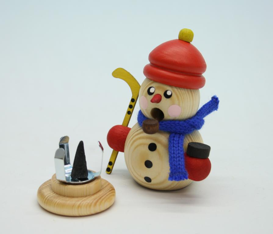 SM Hockeyspieler mit Mütze natur 8cm