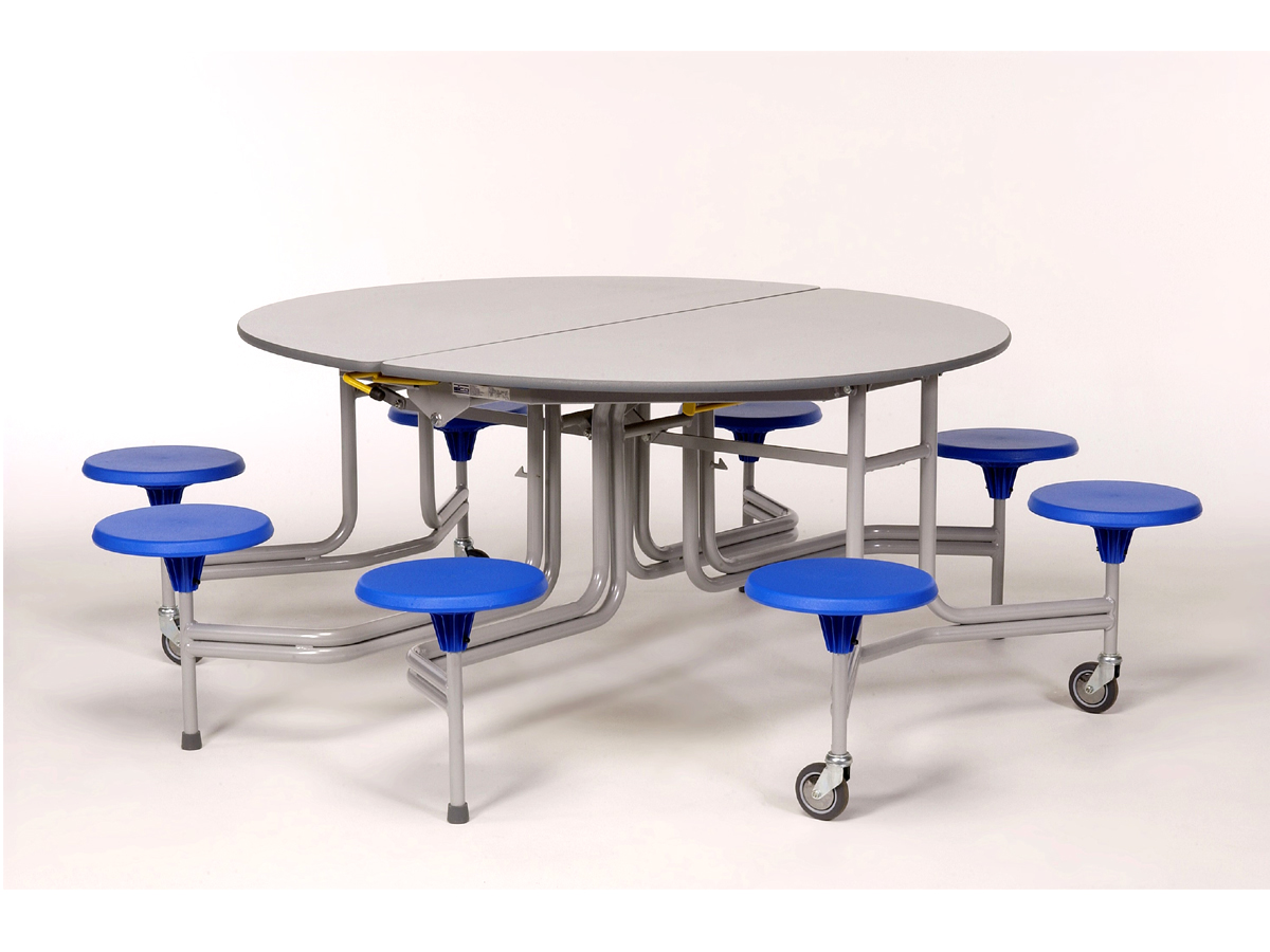 8-er-Tisch-Sitzkombination oval
