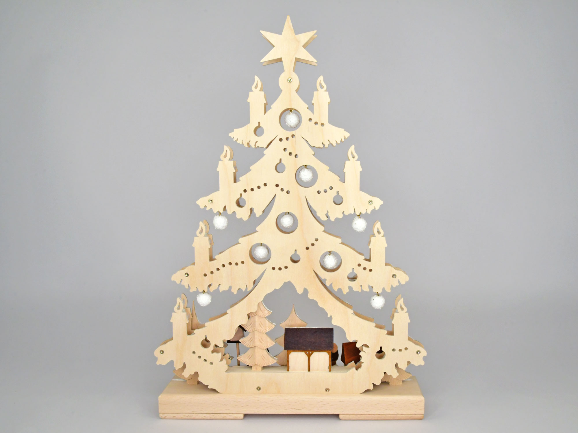 Tanne kl., Zapfen, natur Snow-Mollis, RR braun schattiert, Voll-USB