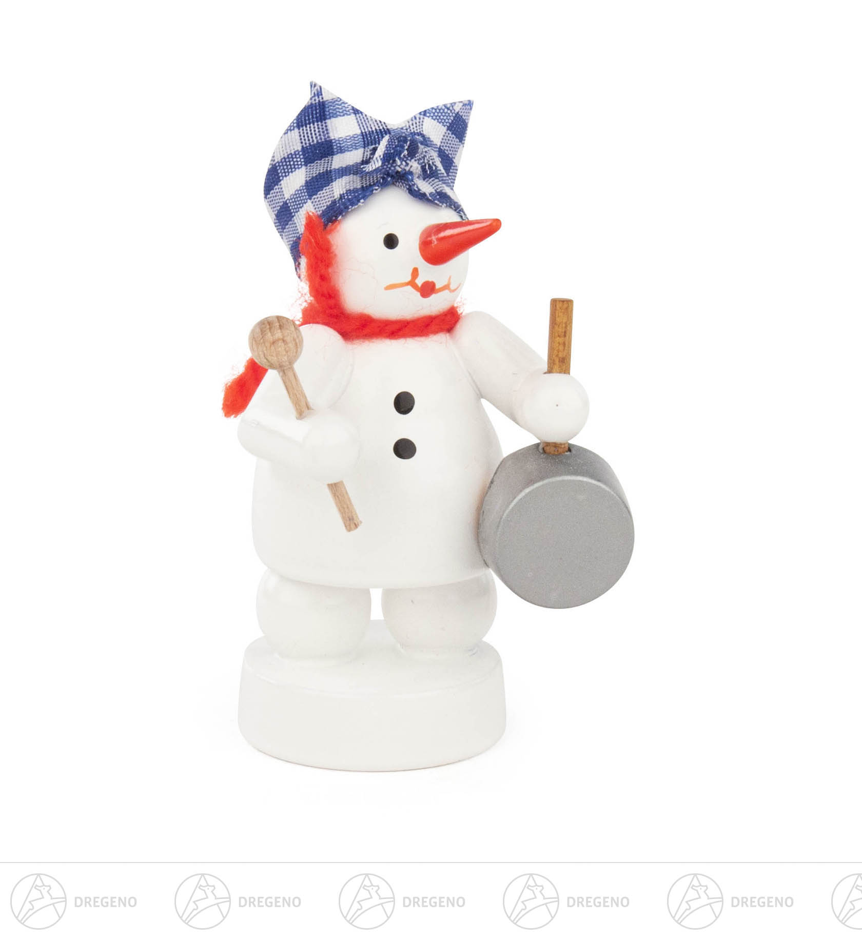 Schneemann mit Bratpfanne 8cm
