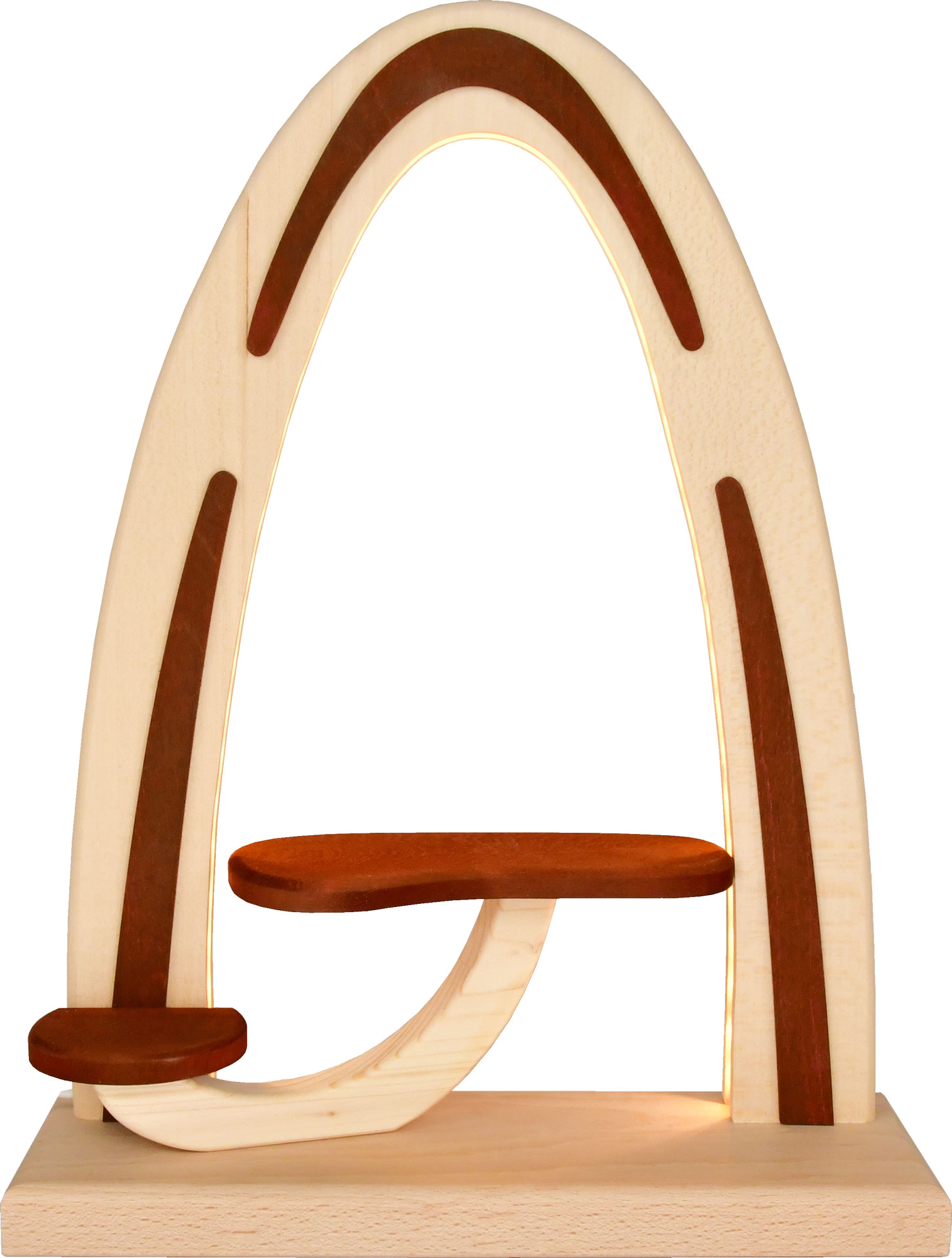 Massivholzbogen, unbestückt, rot