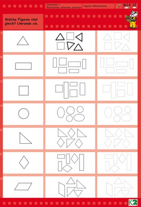 Max Lernkartenset Geometrie 1 beobachten, erkennen, zeichnen