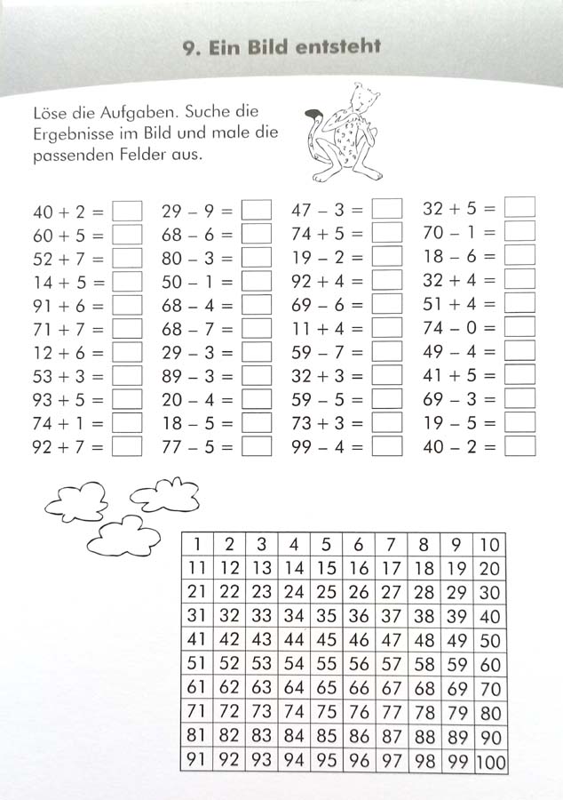 Belohnungsblock Mathematik 2.Klasse