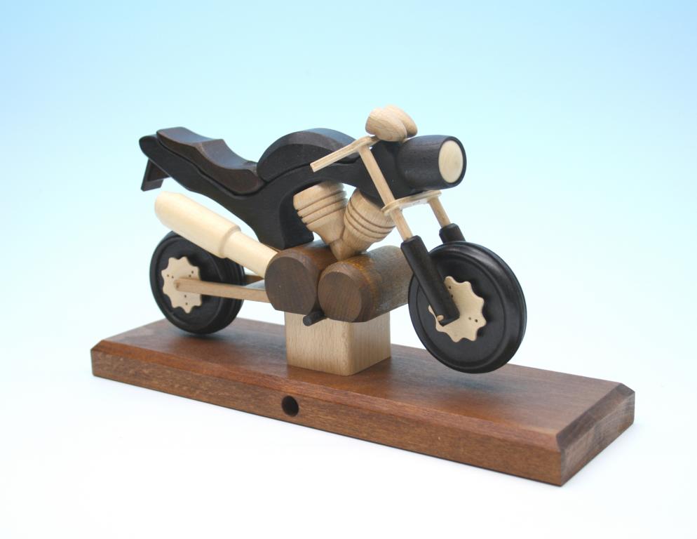 Raeuchermotorrad Touring schwarz  27 x8 x 16cm