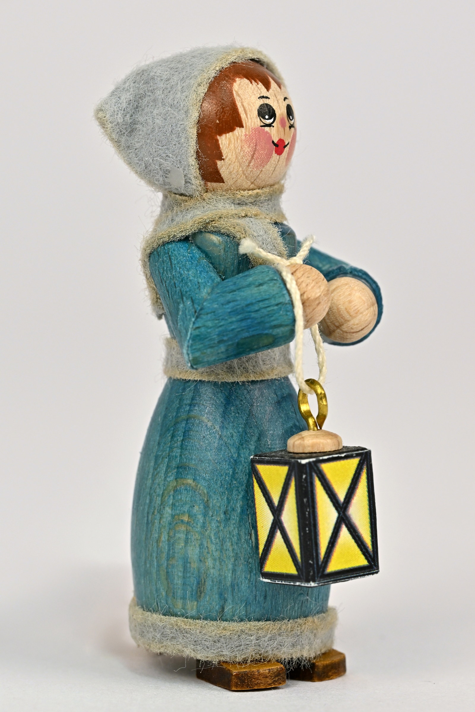 Figur, Laternenkind, taubenblau