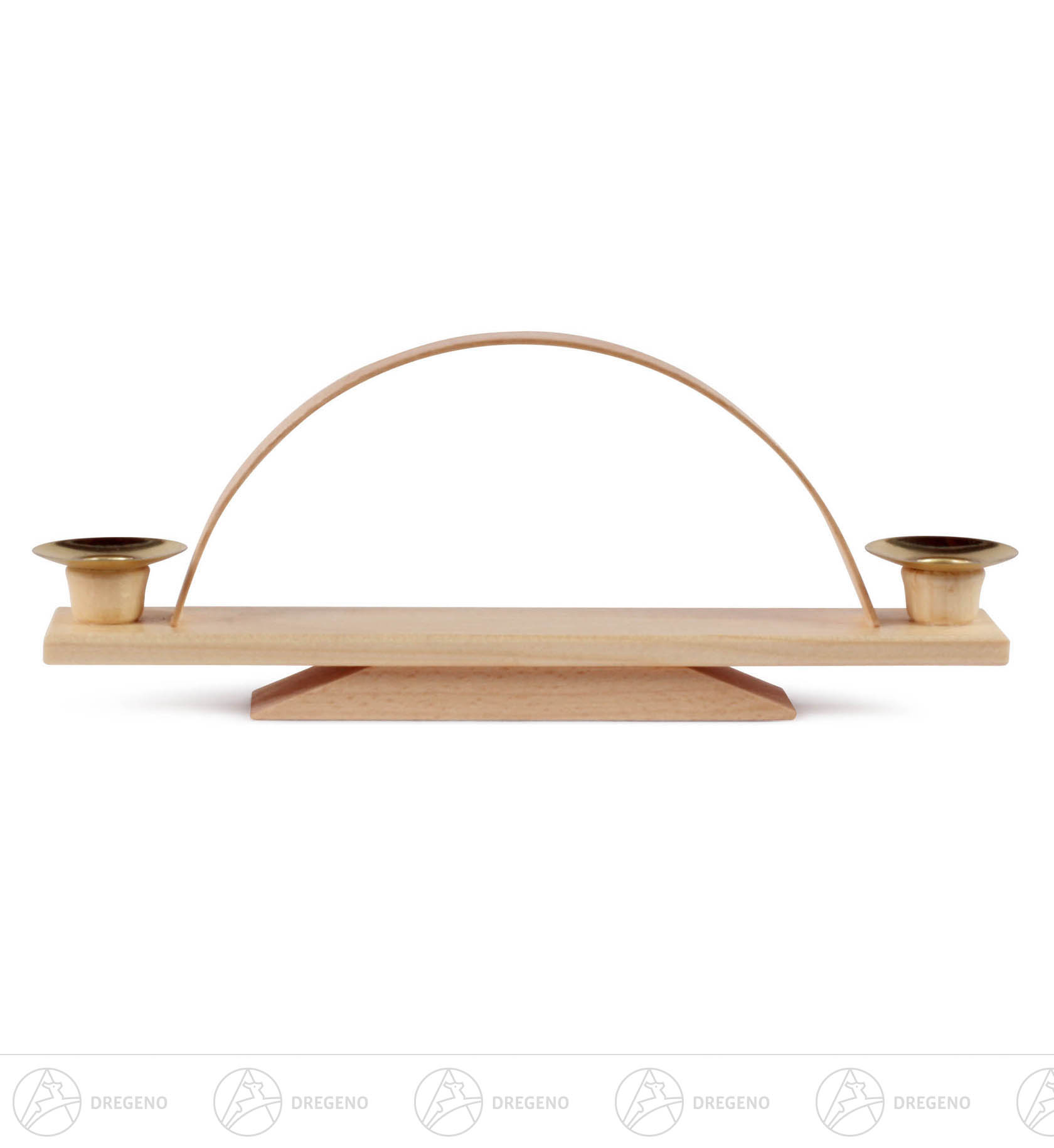 Schwibbogen unbestückt klein für 2 Pyramidenkerzen 11 x23cm