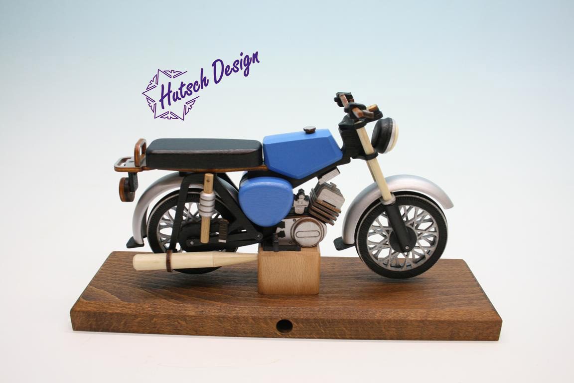 blaue S51 Räuchermoped  Simson  28x8x14,5cm