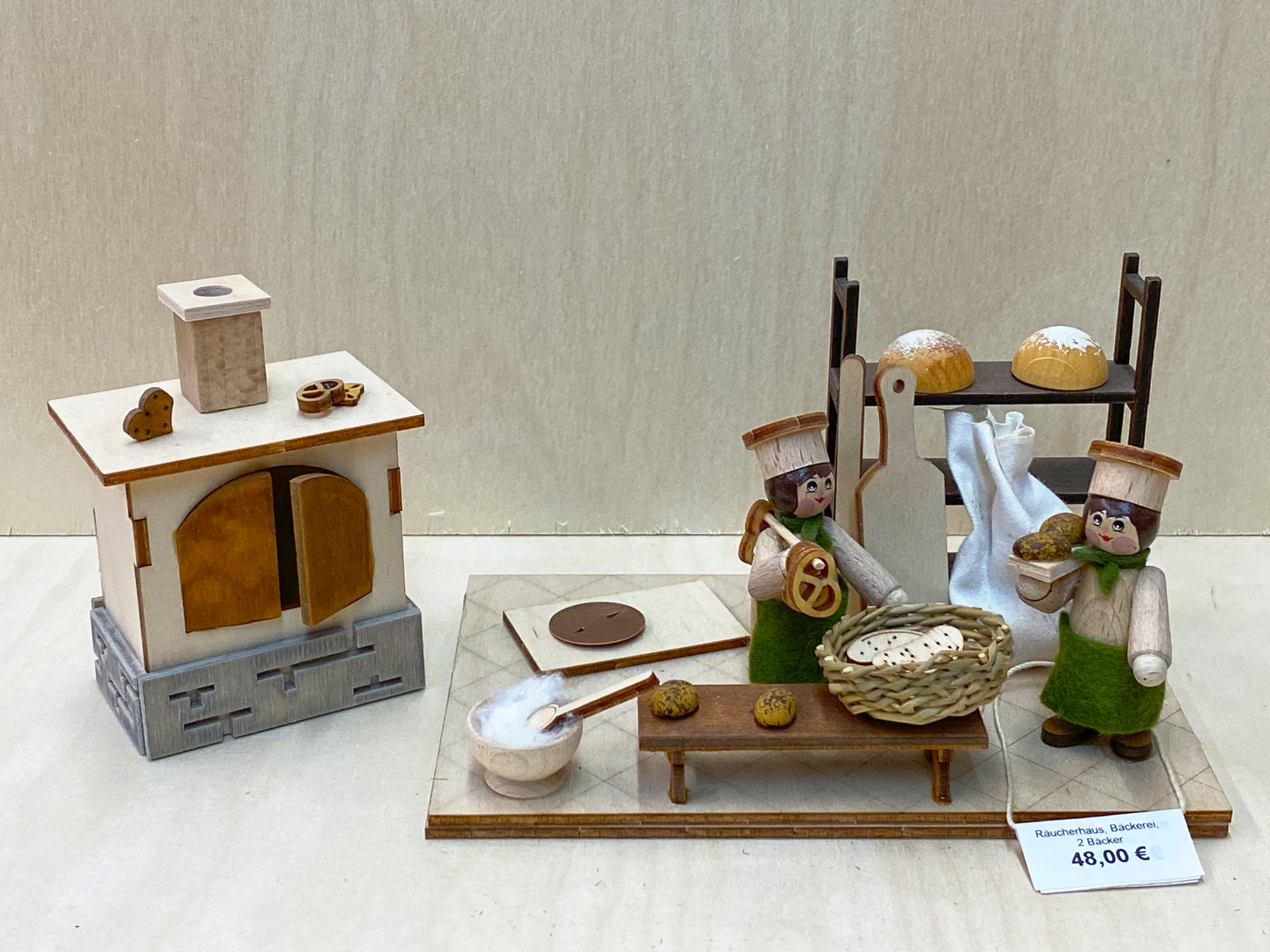 Räucherhaus, Bäckerei, 2 Bäcker
