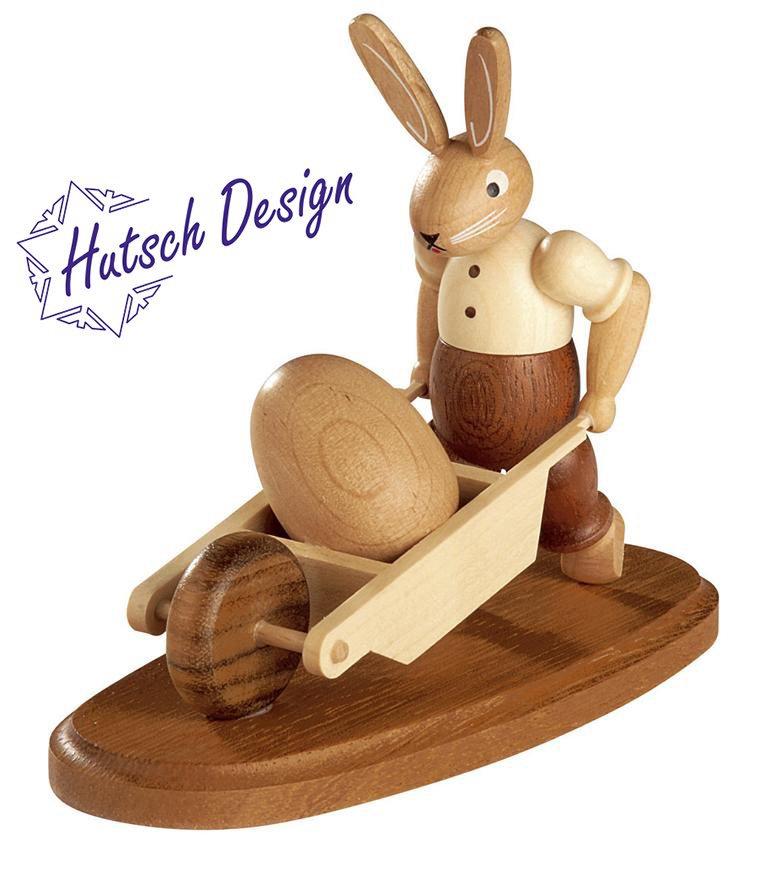 Hase mit Schubkarre