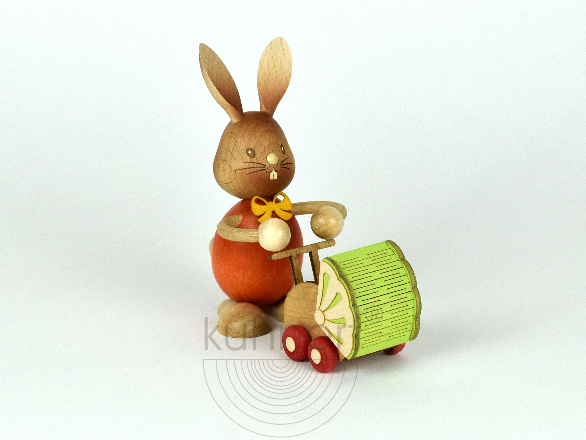Osterhase Stupsi mit Kinderwagen ca. 11 cm