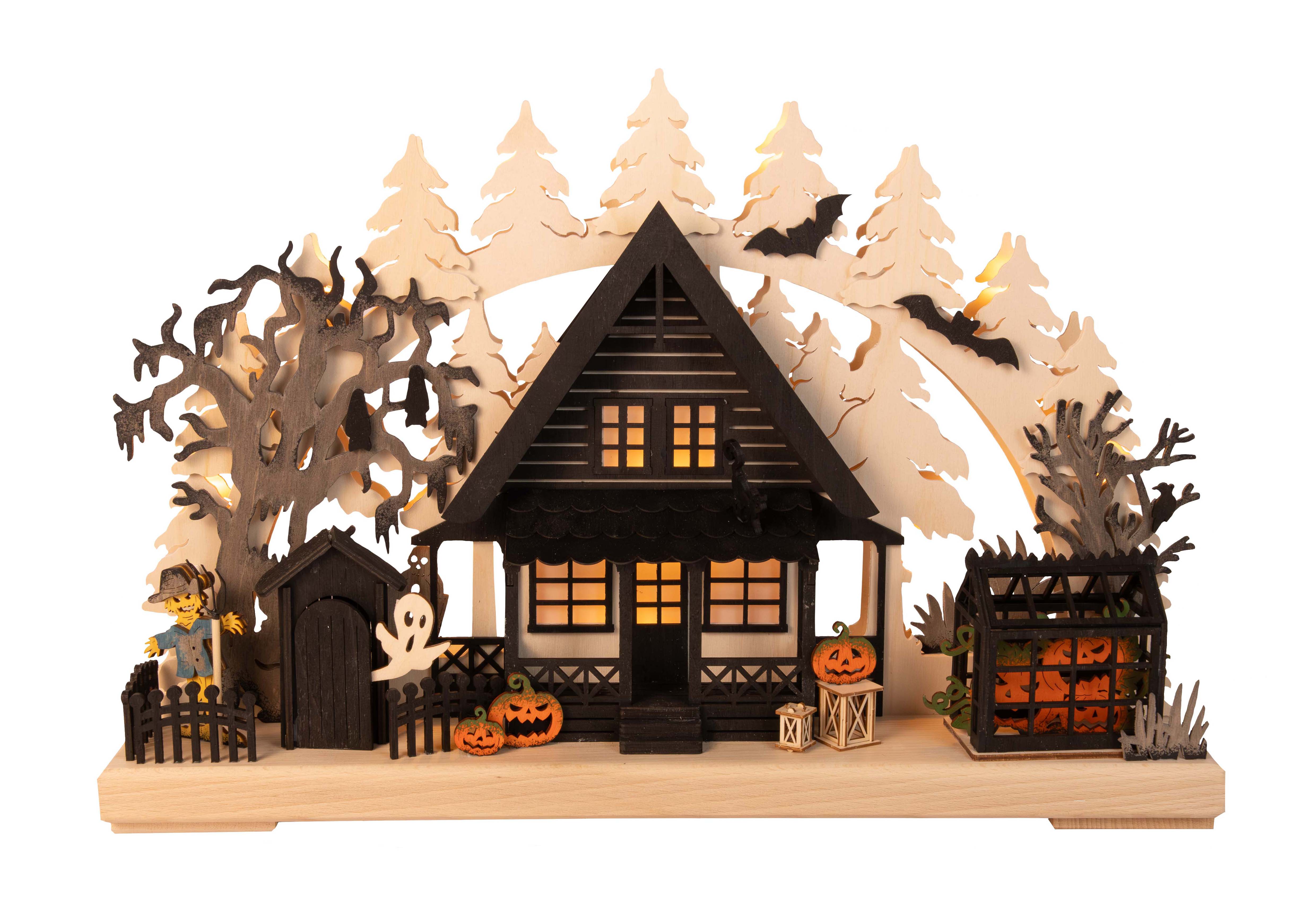 Schwibbogen kl. Halloween Spukhaus