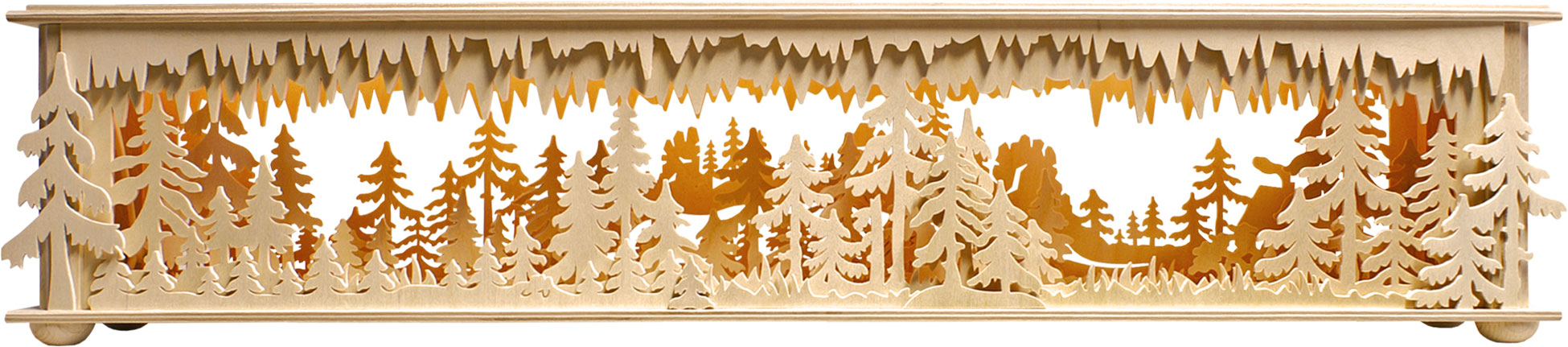 Raumleuchte, mittelgr., Wald und Gebirge