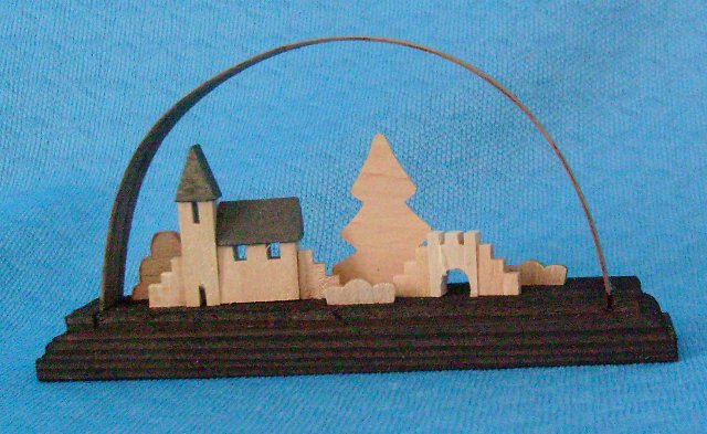 Schwibbogen Kirche natur