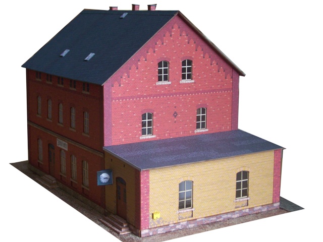 02-04-1-1-H0 - Jöhstadt mit Anbau - Pressnitztalbahn