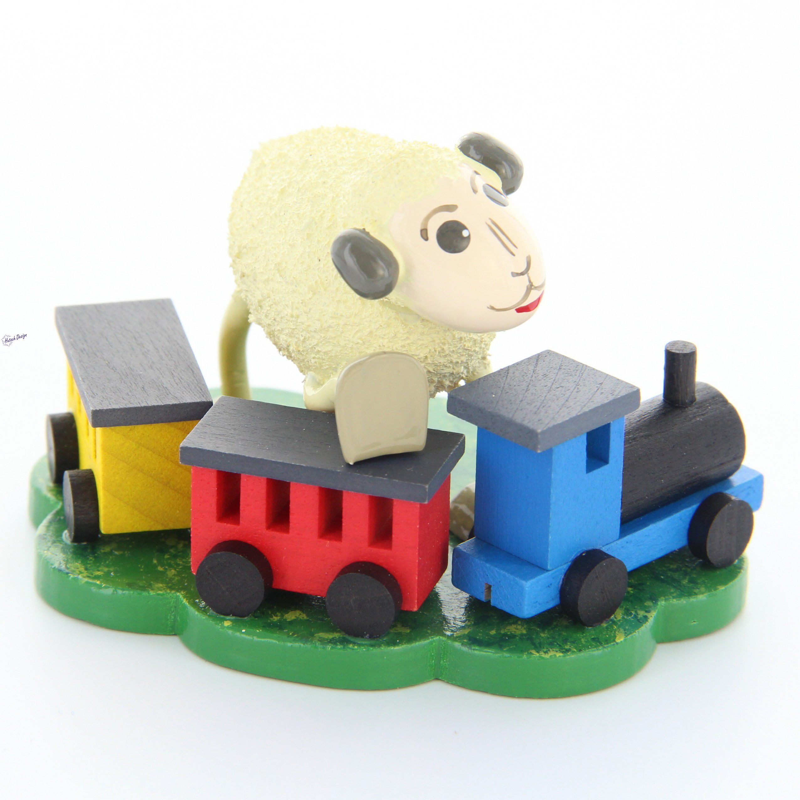 Schaf Bähnli, mit Eisenbahn