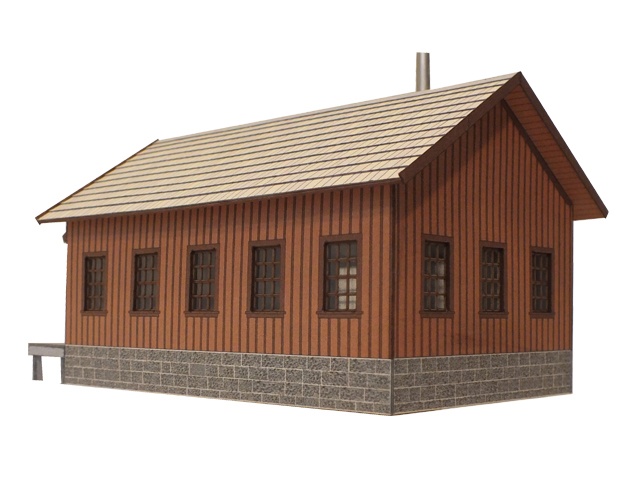 200-01-H0 - Güterschuppen mit 2 kleinen Rampen