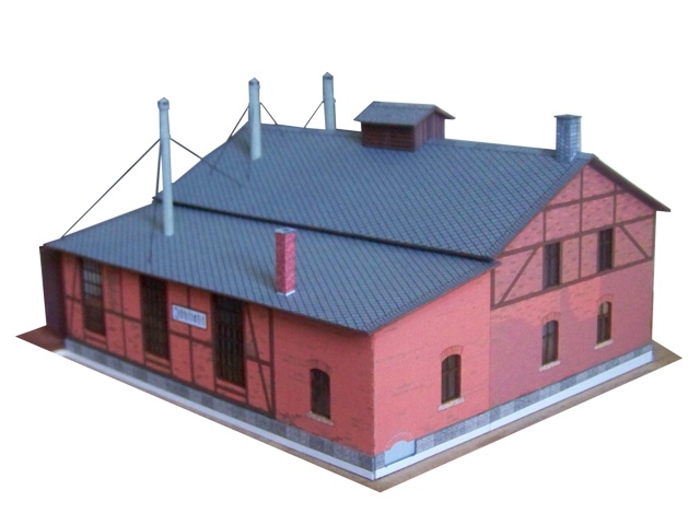 02-04-1-6-H0 - Jöhstadt Lokschuppen - Pressnitztalbahn