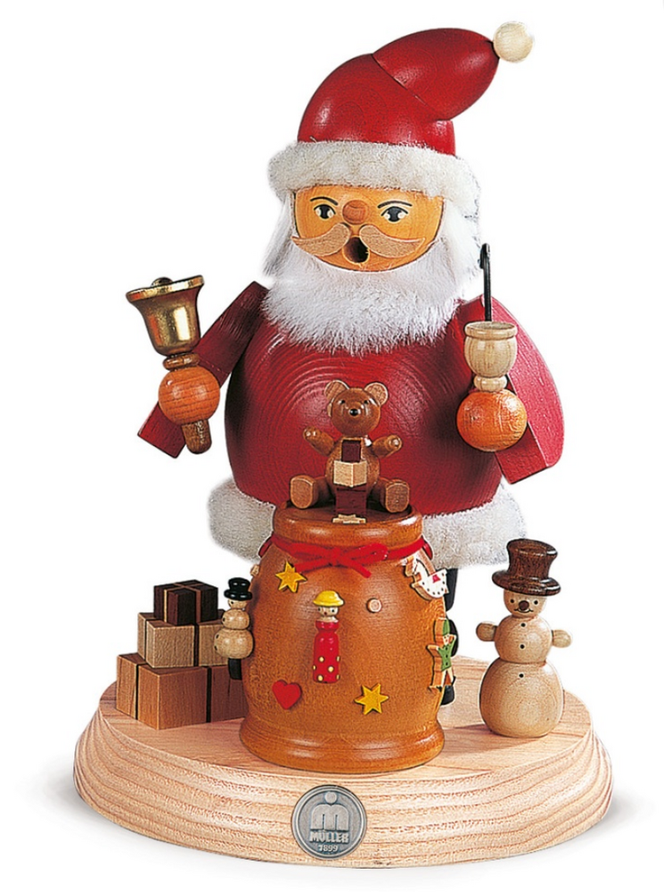 Räuchermann auf Sockel Weihnachtsmann
