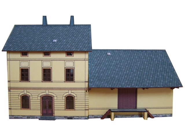 02-01-1-TT - Bahnhof Walthersdorf - Hauptgebäude