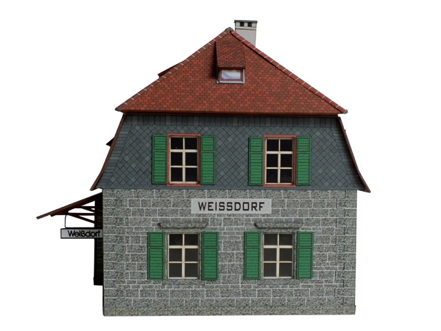 02-30-3-0-H0 - Bahnhof Weißdorf