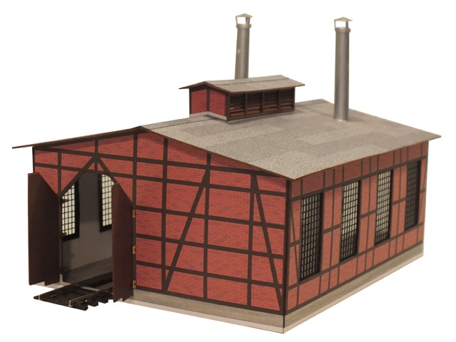 03-14-1-H0 - Sächs. Einheitsbau  Lokschuppen - 2 ständig
