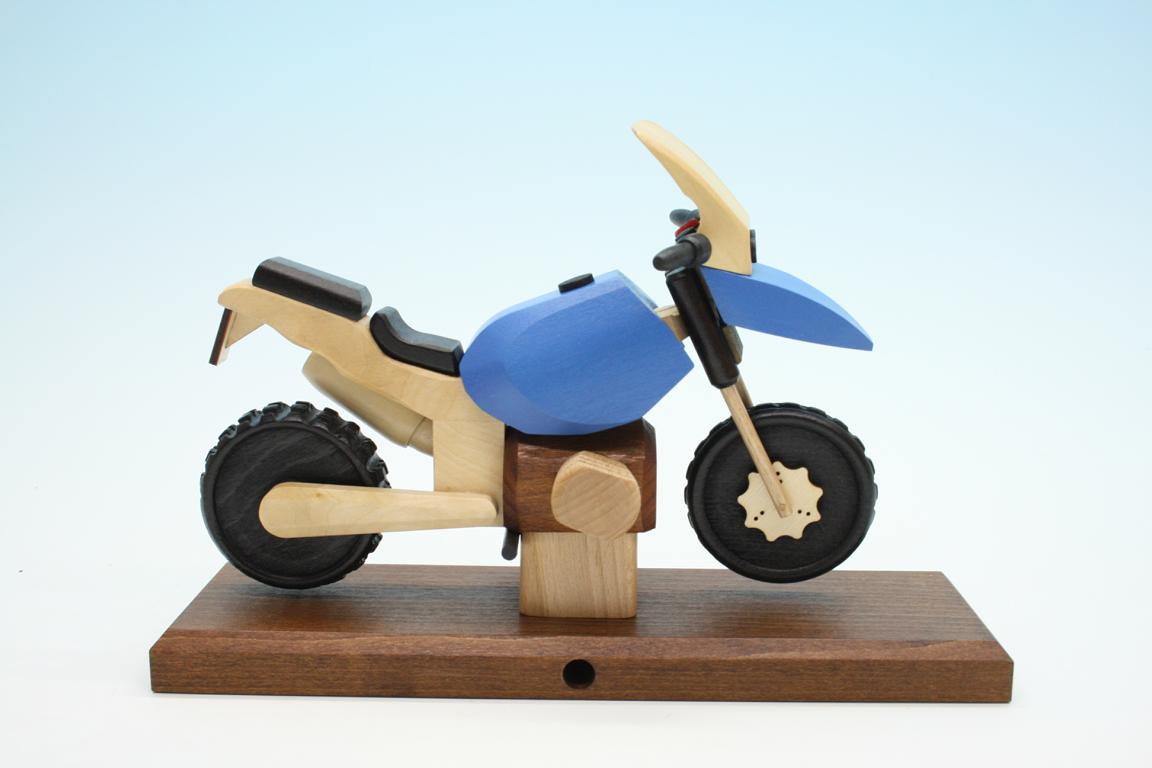 Raeuchermotorrad  Boxer GS blau  27 x8 x 16cm