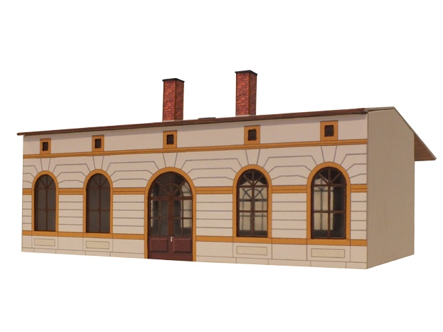03-09-3-TT - Sächs.Einheitsbau  Mittelteil - 5 Fensterachsen