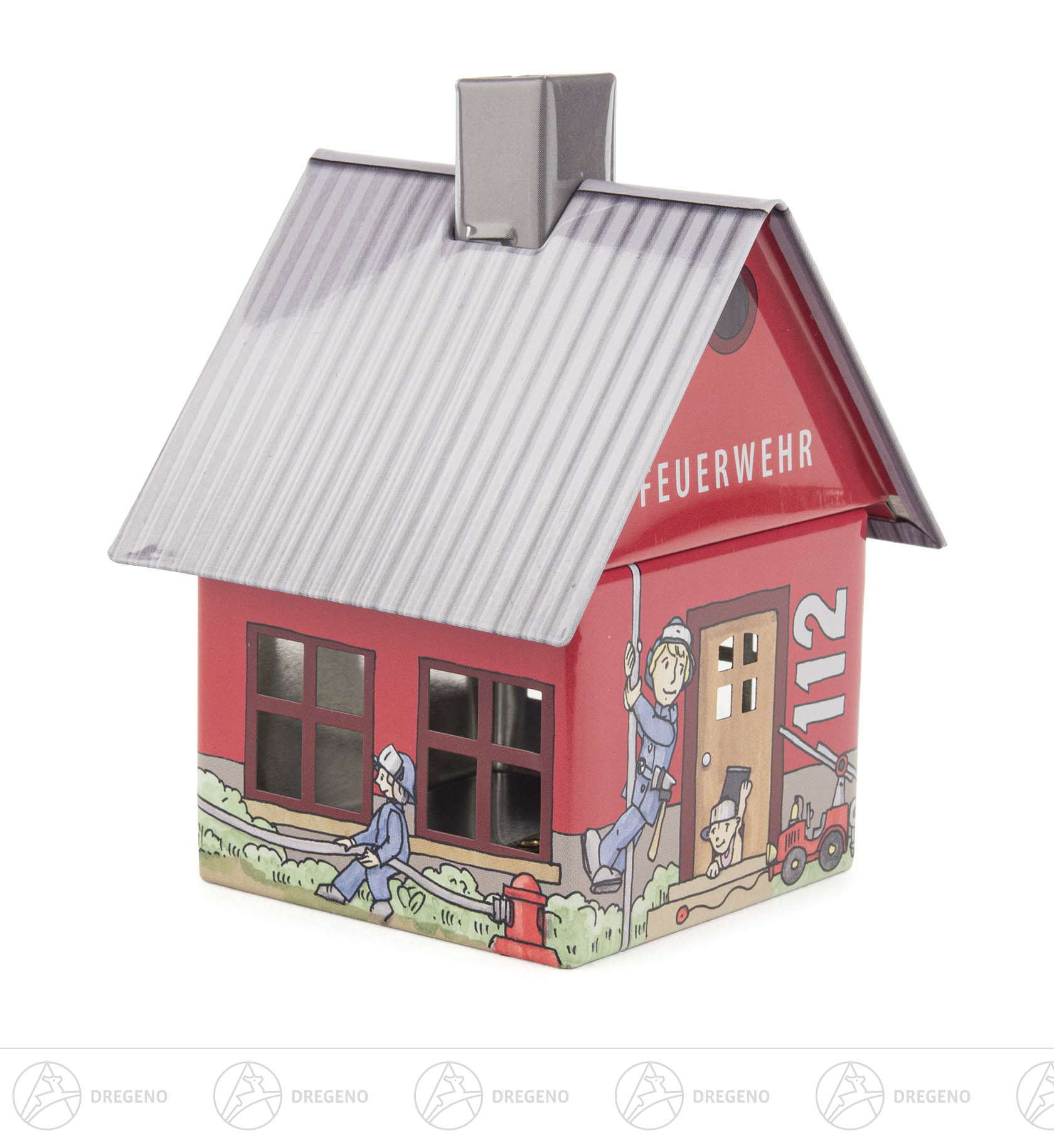 Räucherhaus Metall Feuerwehr