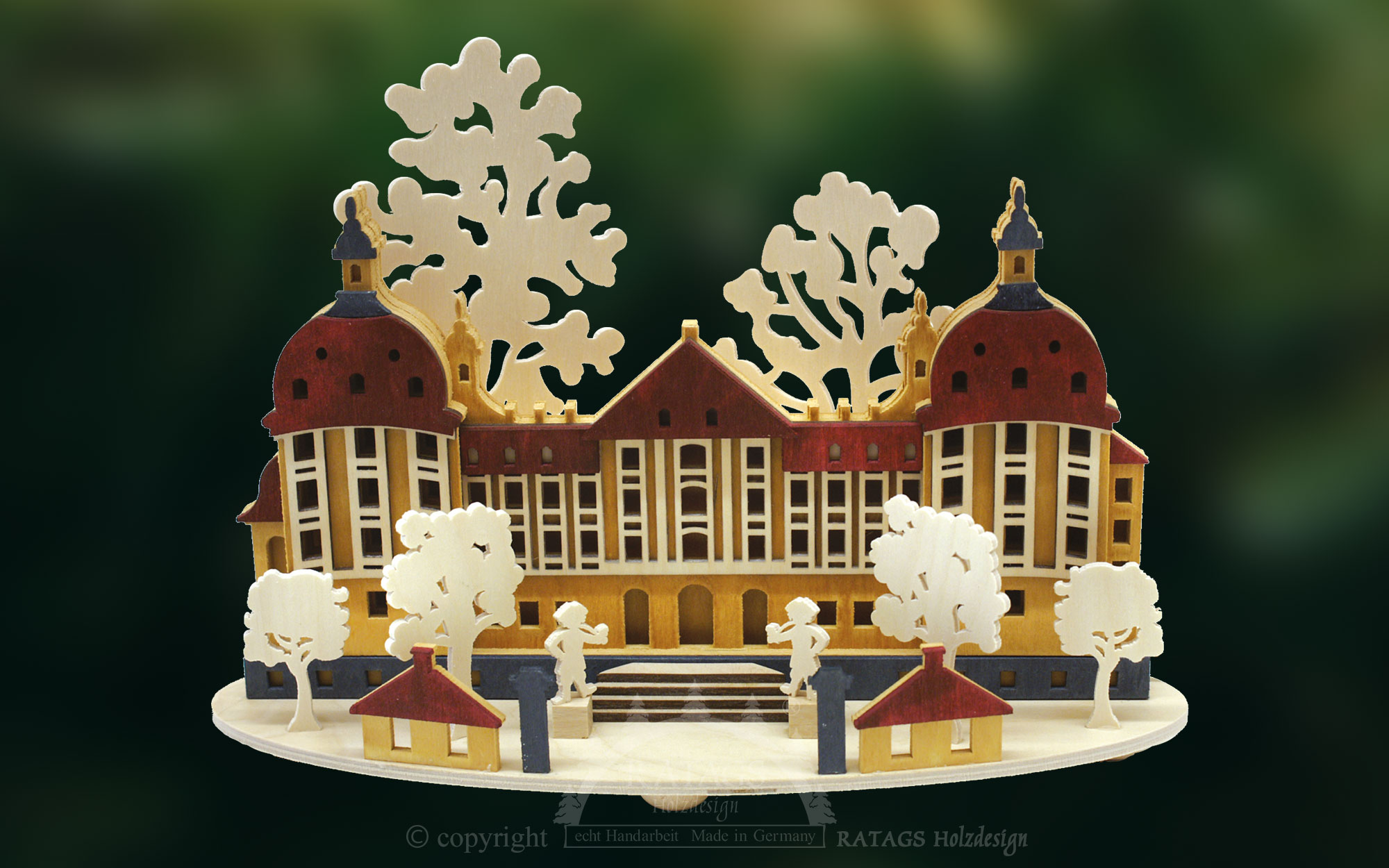 Schloss Moritzburg mit LED-Beleuchtung