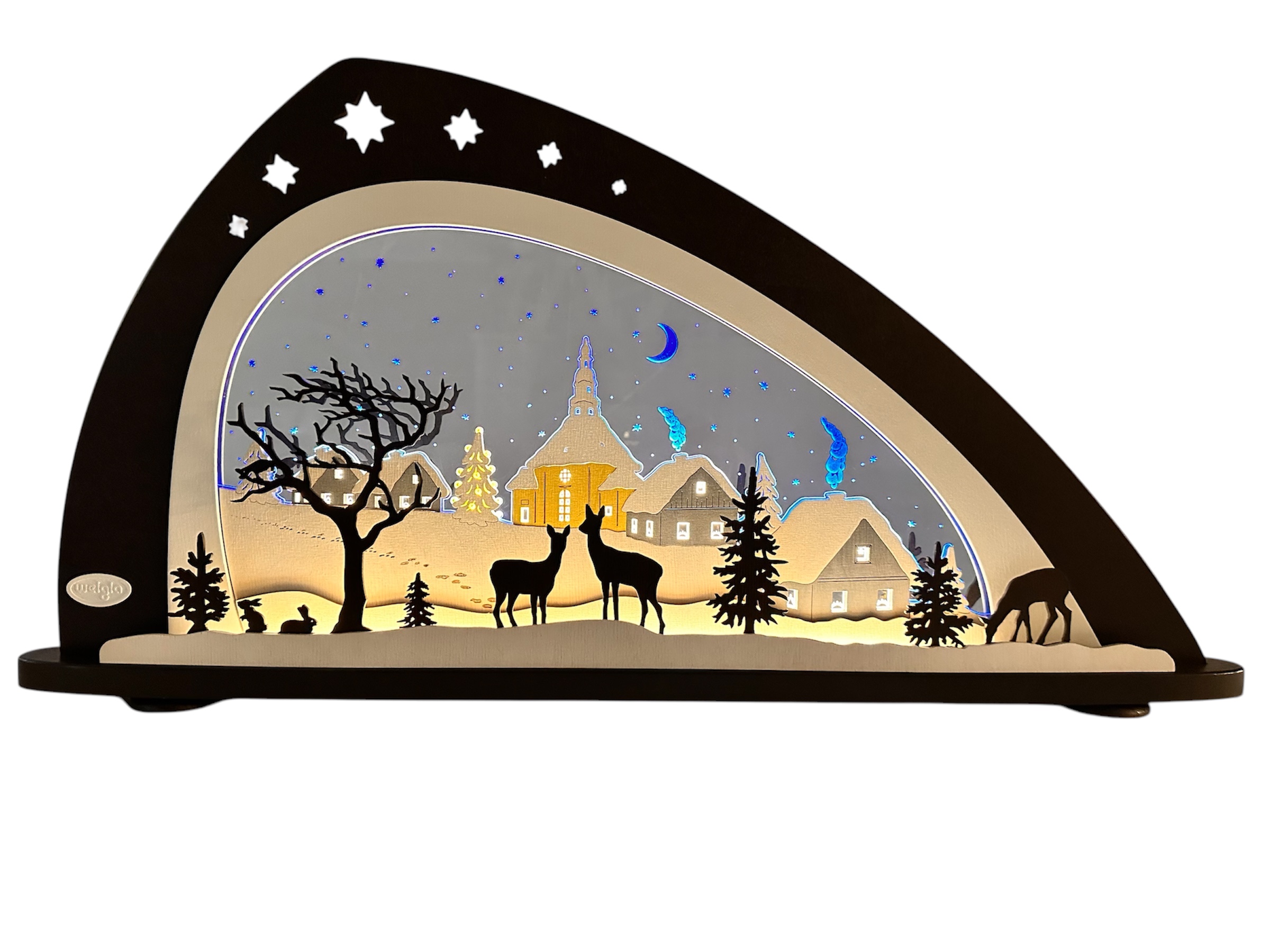 Schwibbogen LED Stille Nacht 60c33x6cm