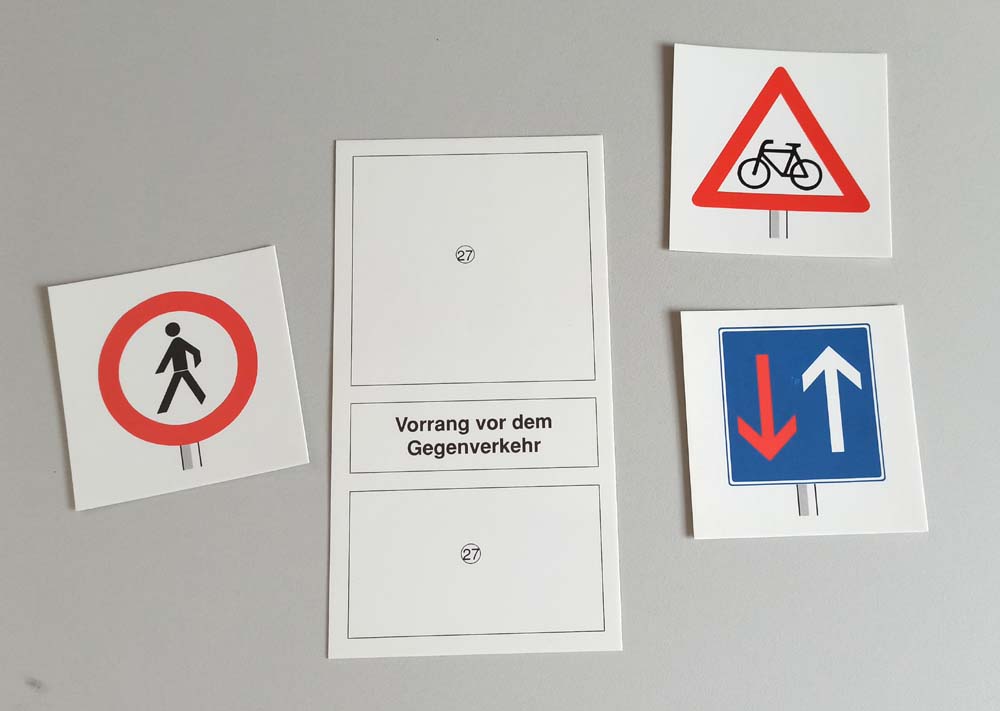 Kinder im Verkehr - Verkehrszeichen