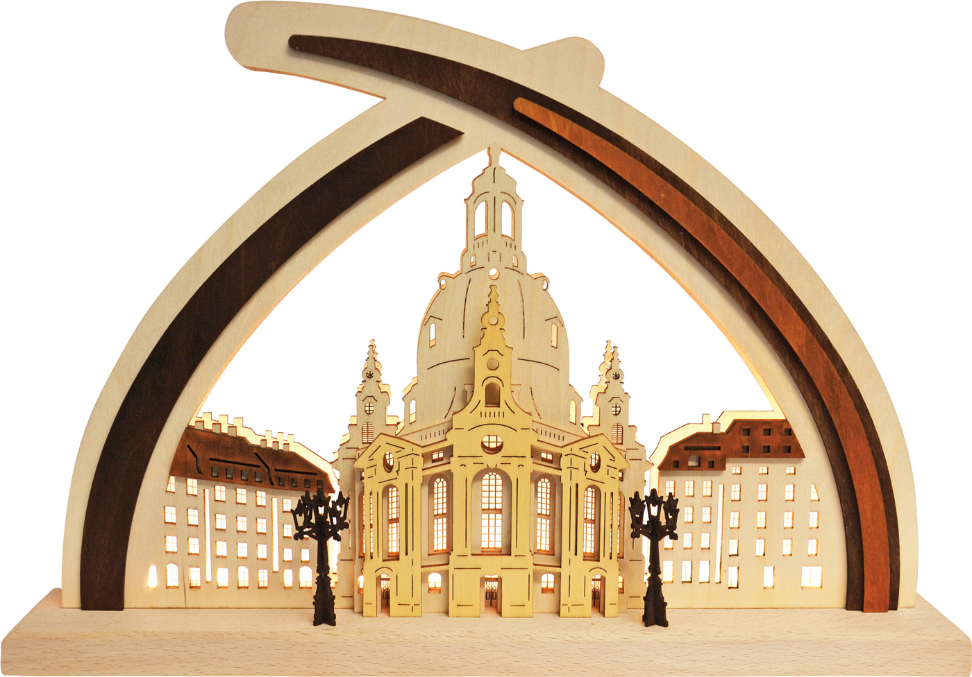 Schwibbogen Silhouette Dresden