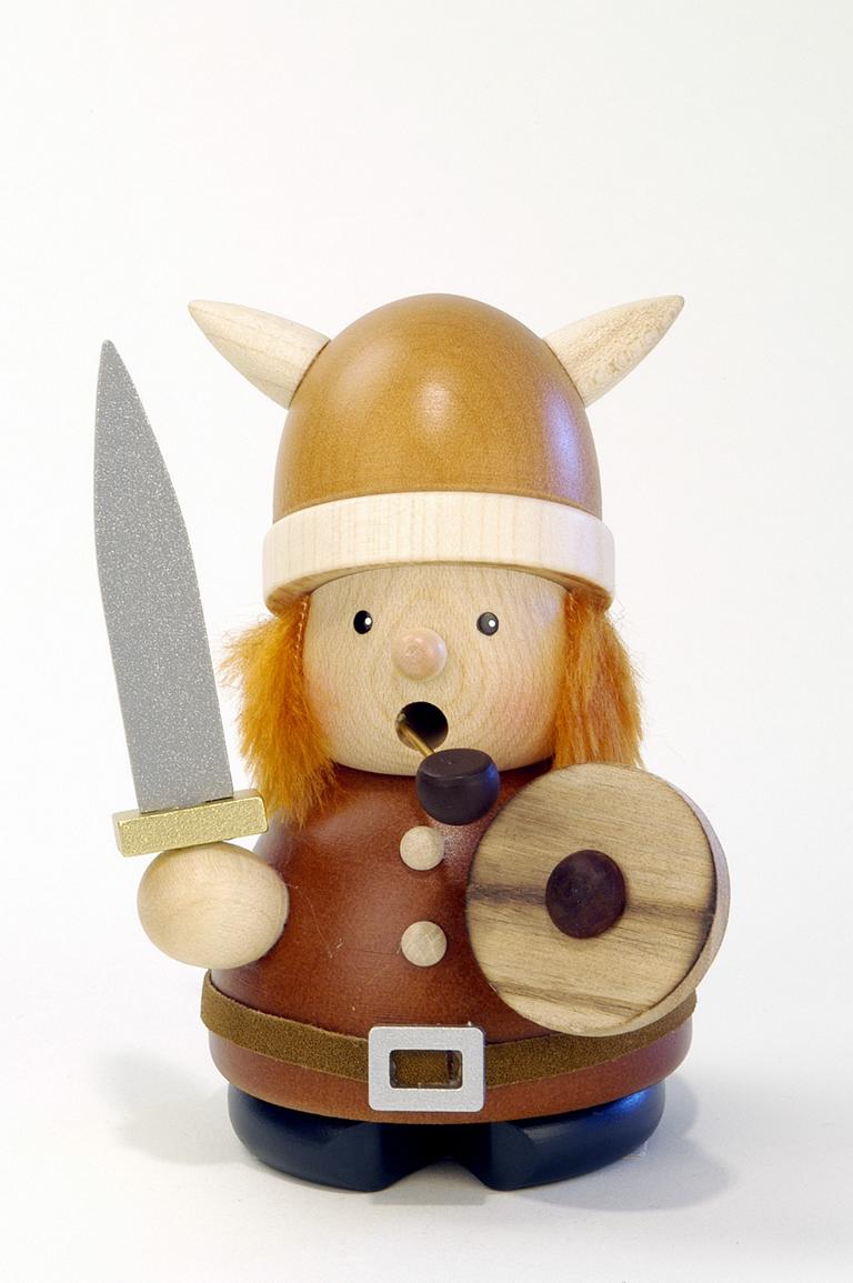 Räuchermann Wikinger natur  9,5 cm