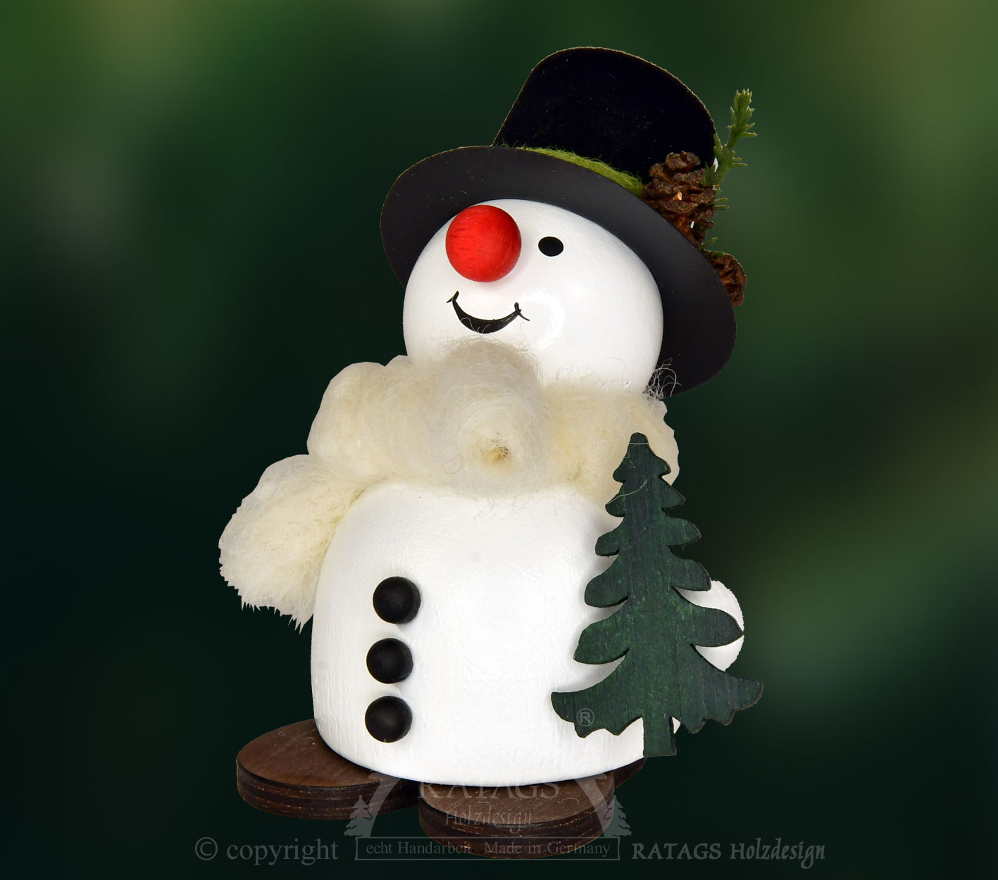 Moppel-Schneemann mit Tanne