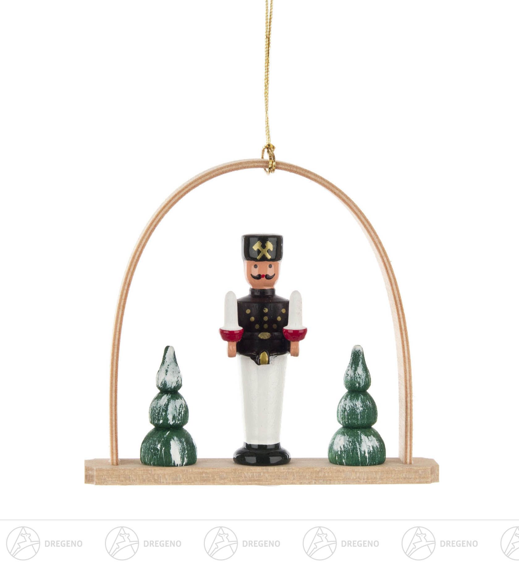 Behang Bergmann mit Licht im Bogen 7cm