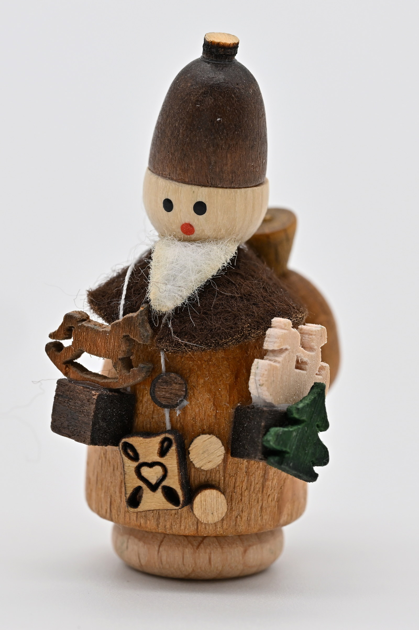 Miniaturfigur Weihnachtsmann, natur