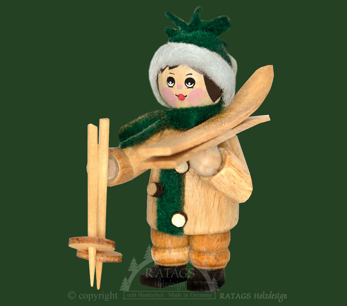 Figur, Skiträger, natur