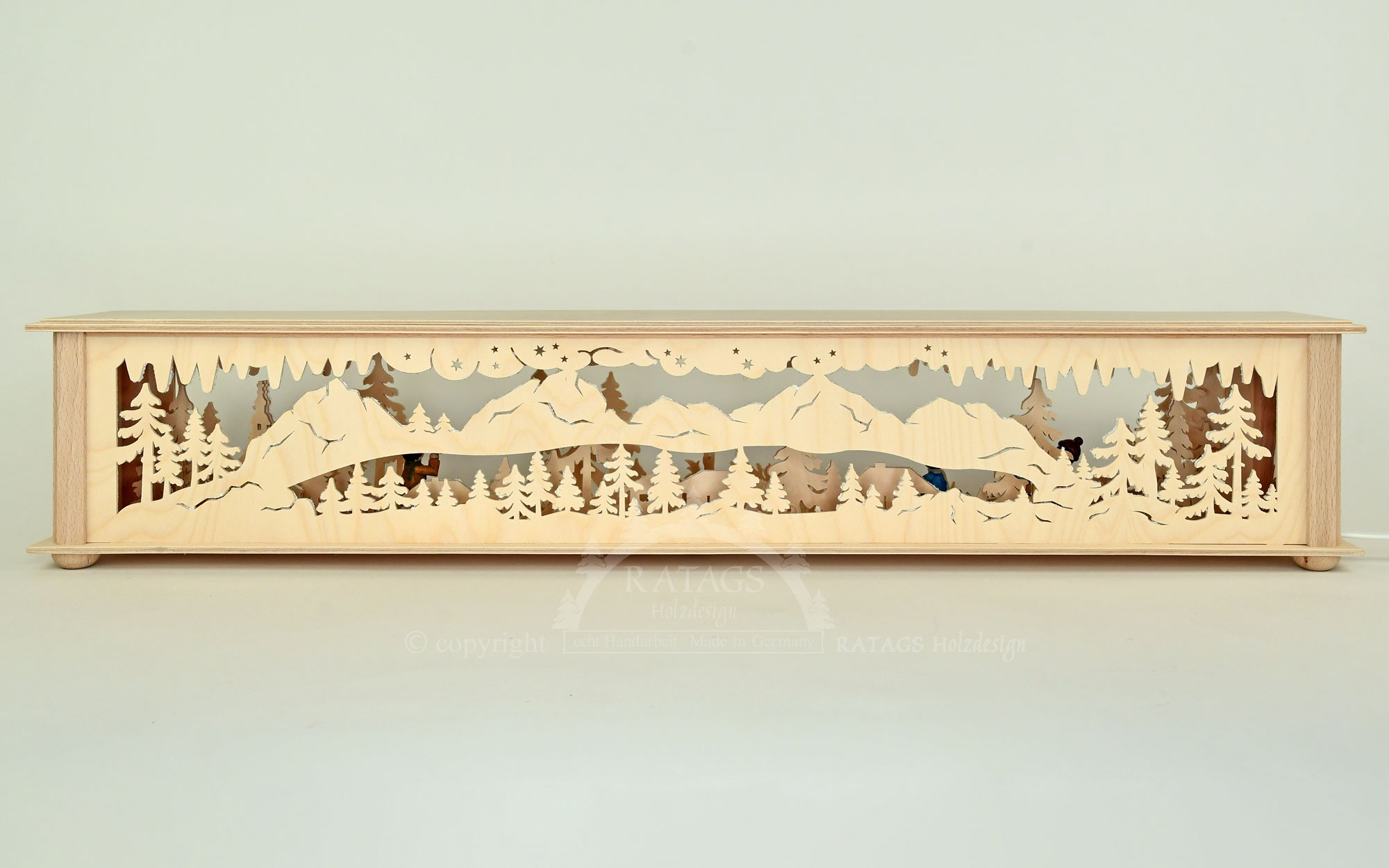 Raumleuchte groß, für Wintersport, Raureif