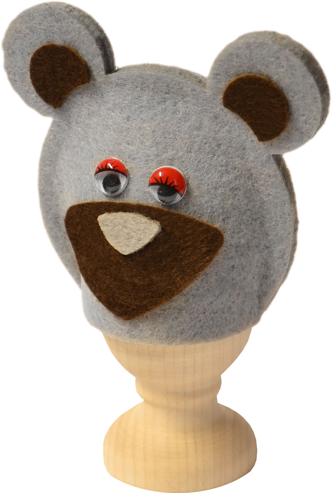 Eierwärmer Teddy zum Basteln, Material F mit Wackelaugen