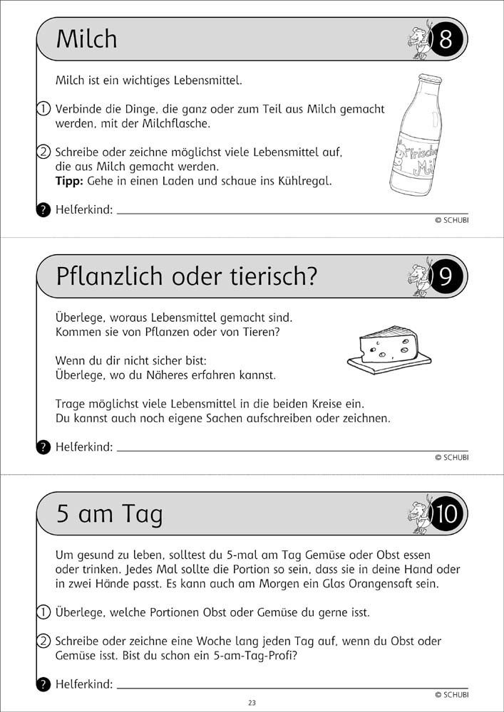 Werkstattunterricht - Gesunde Ernährung