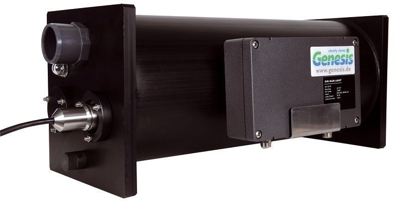 PE Gehäuse groß Ansch. 63 zu EVO Blue Light 90 Watt
