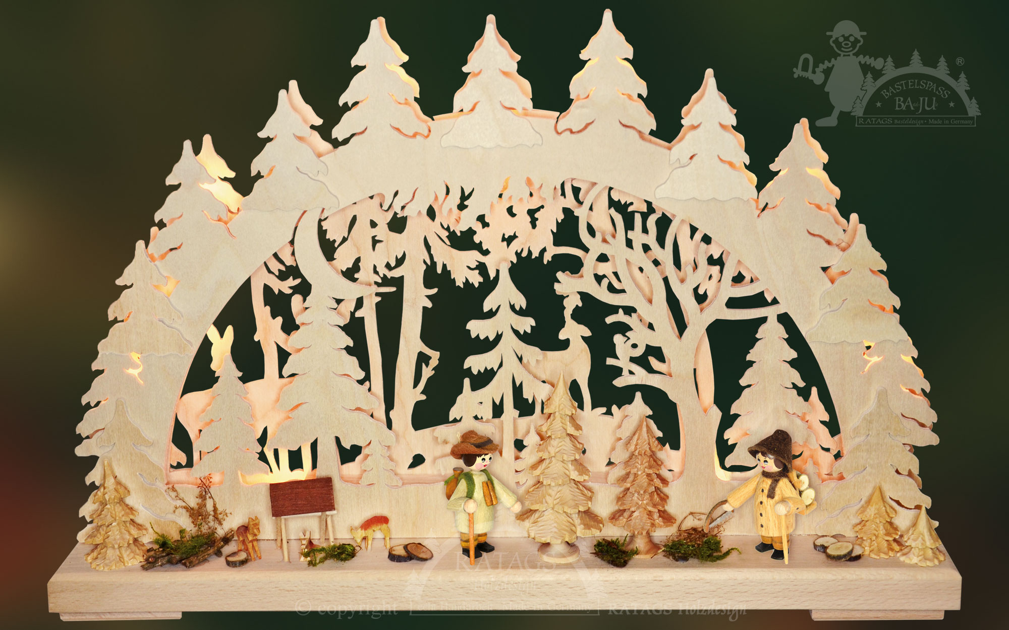 Schwibbogen zum Basteln, klein, Revierbegehung