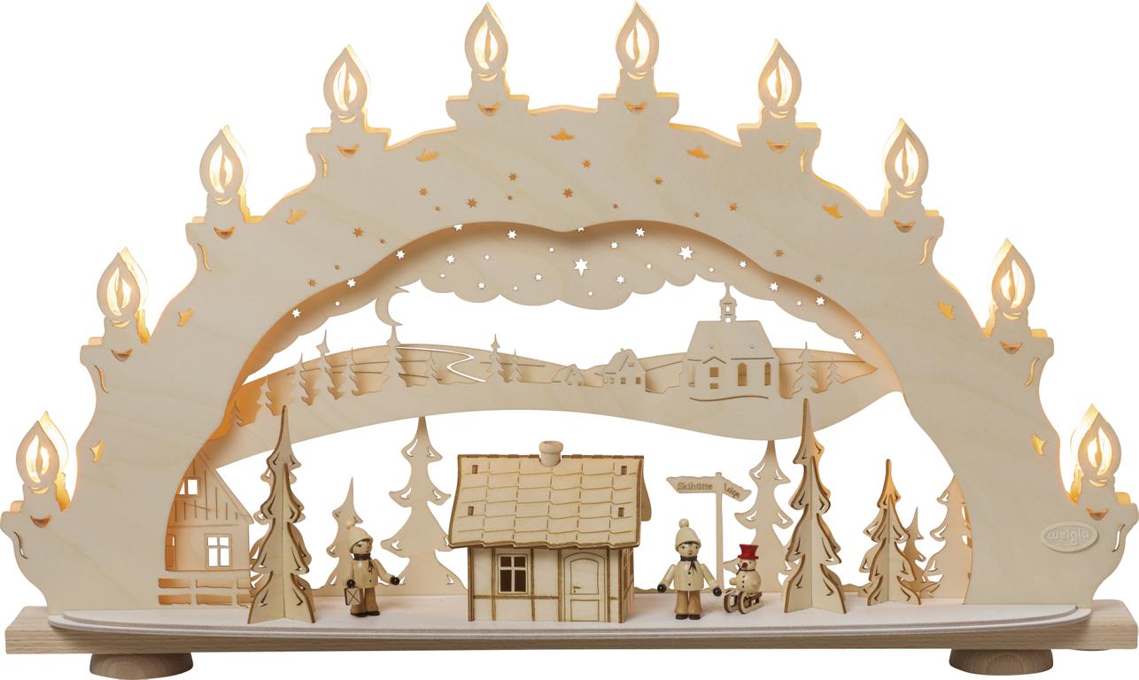 Lichterbogen m. RH 10 flg. Winter Zauberland 66,0 x 39,6 x 11,5 cm
