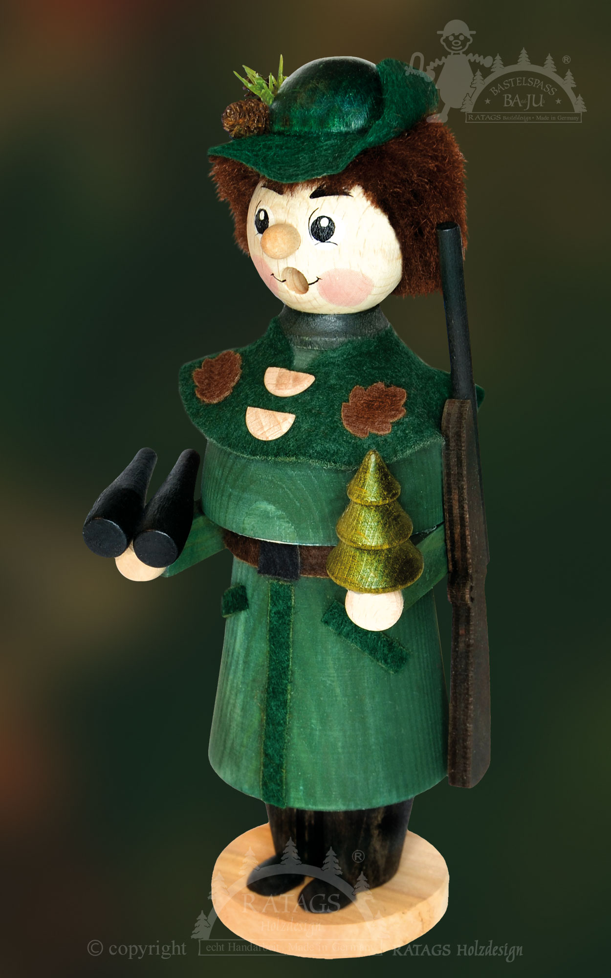 Räuchermännchen zum Basteln, Förster