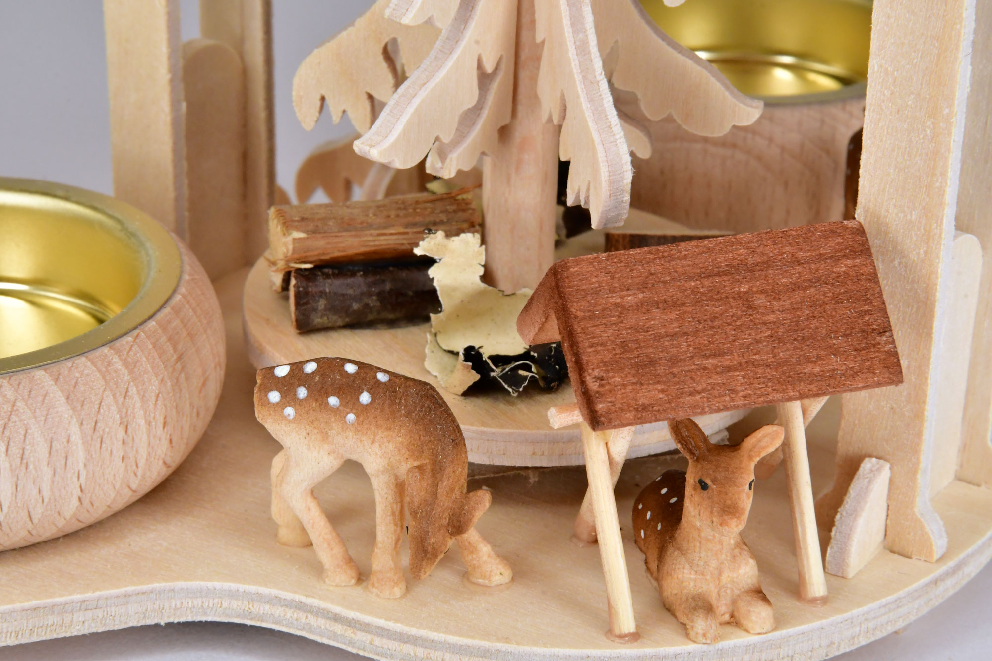 Minipyramide, Mittelbaum, Rehe Rehe, Teelicht