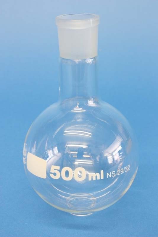 Rundkolben aus Borosilikatglas mit NS