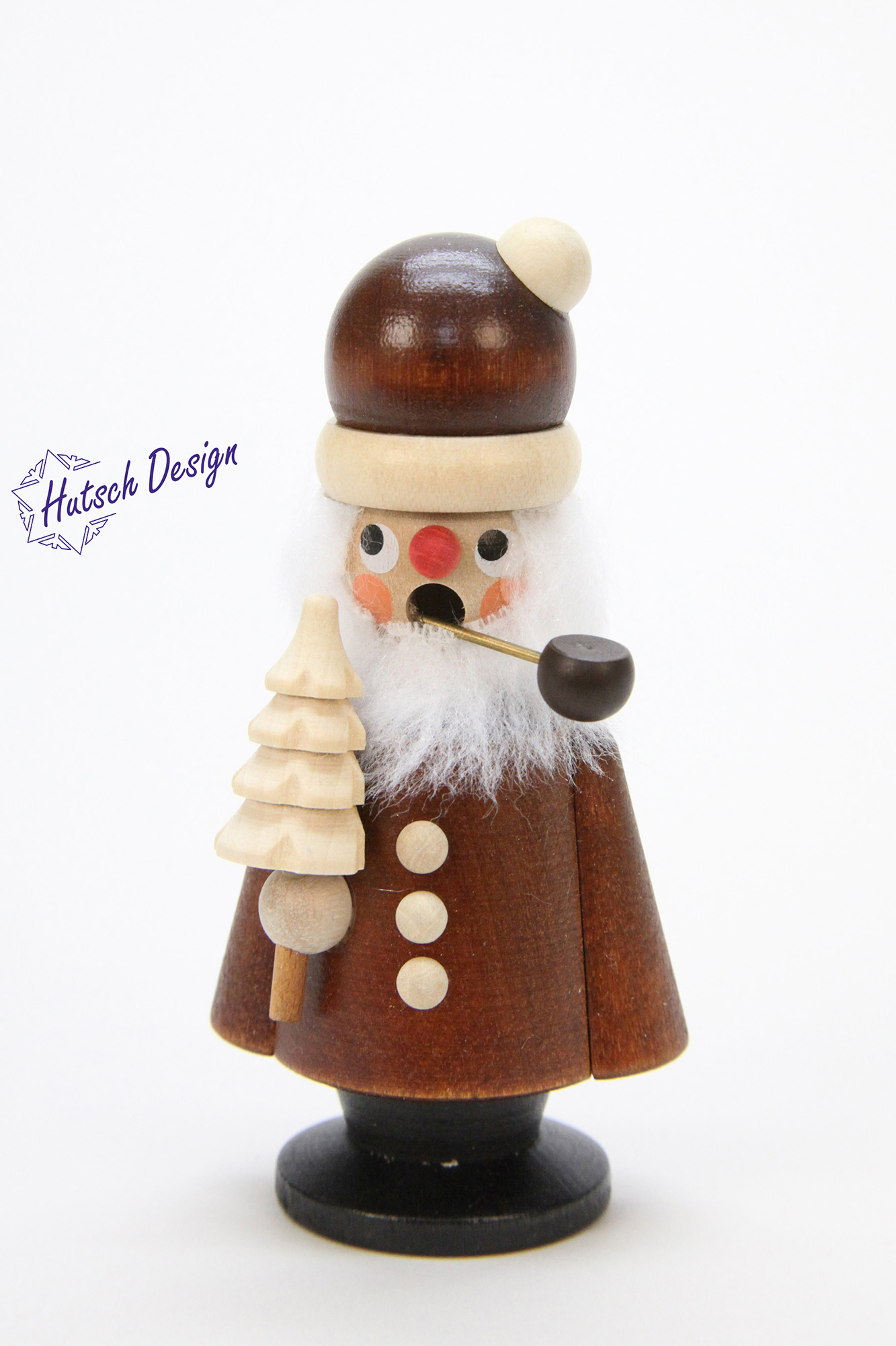 Räuchermann Weihnachtsmann natur  10,5 cm