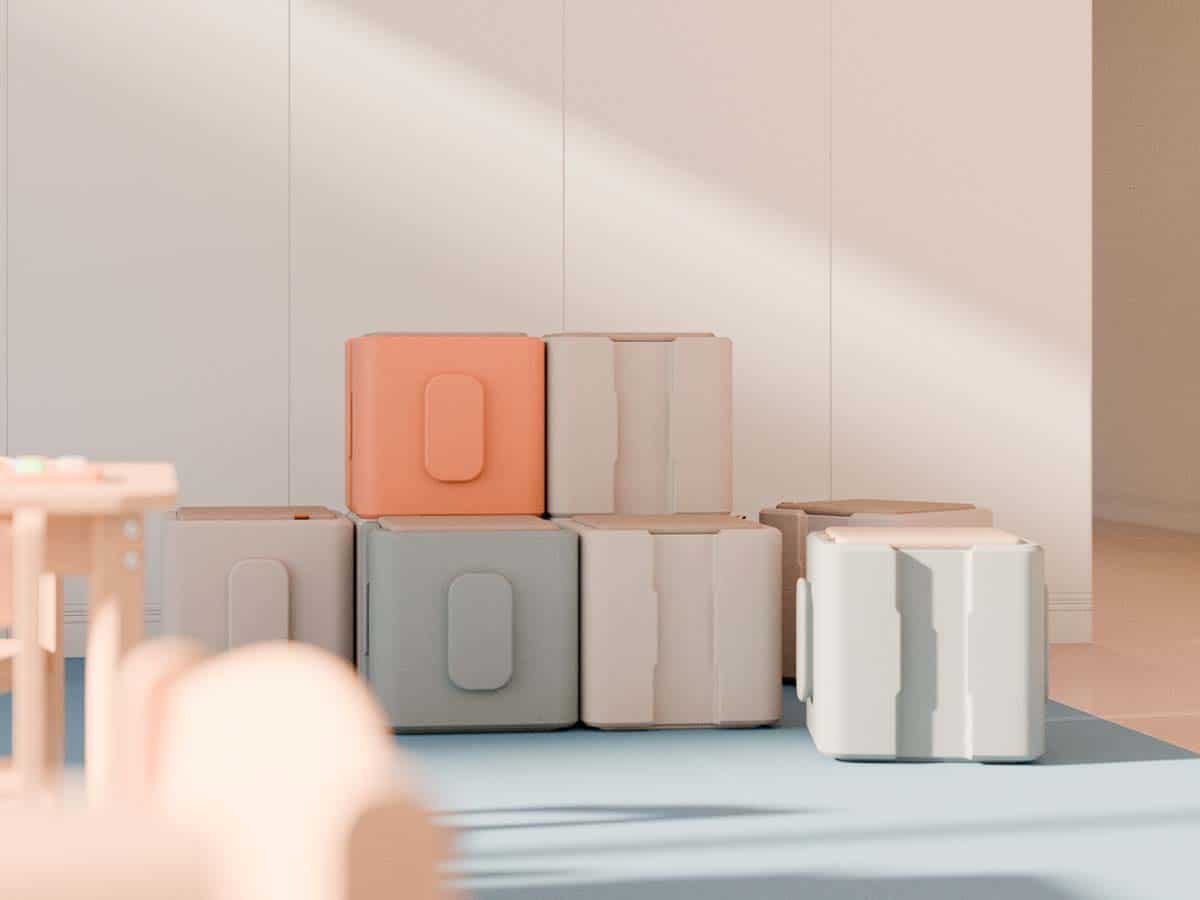 Modularer Hocker Pie