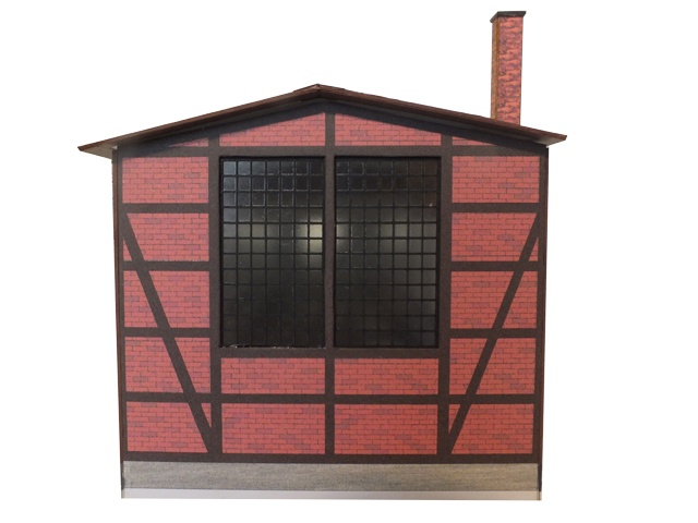 03-14-4-H0 - Sächs. Einheitsbau  Wagenschuppen - lang