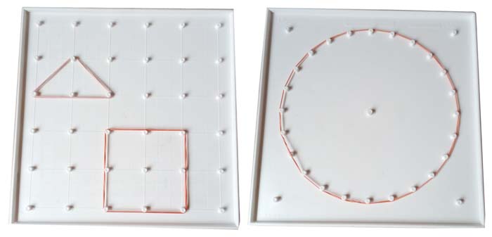 Geobrett - 18 x 18 cm - doppelseitig